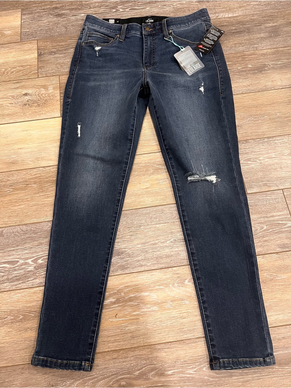 LuLaRoe Dark Distressed Denim Size 30